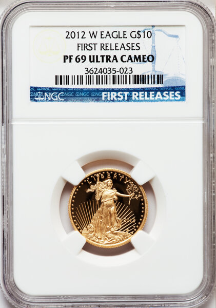 2012 W G10 Gold American Eagle First Releases Pr69 Ultra