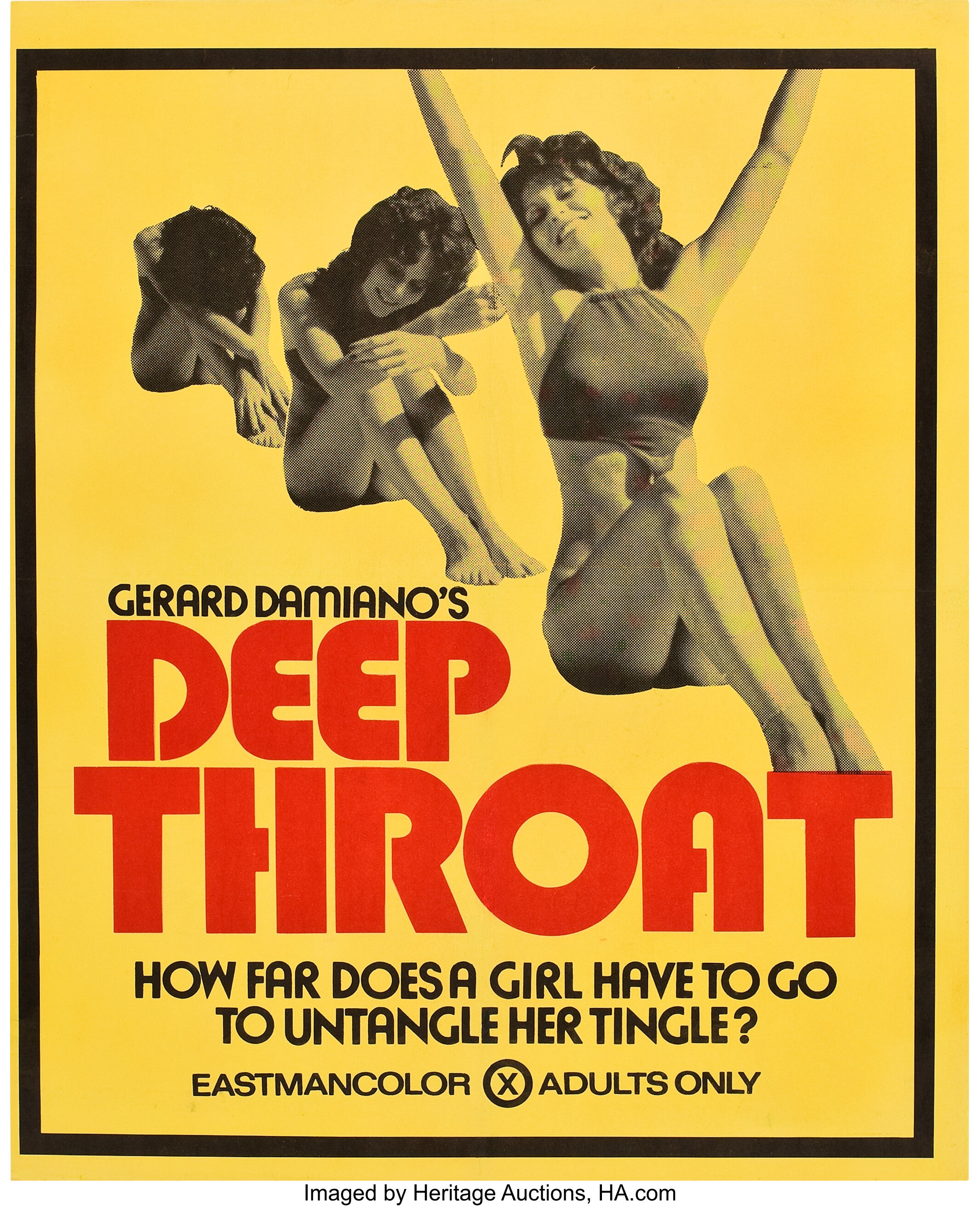 Deep Throat (Aquarius Releasing, 1972). One Sheet (25