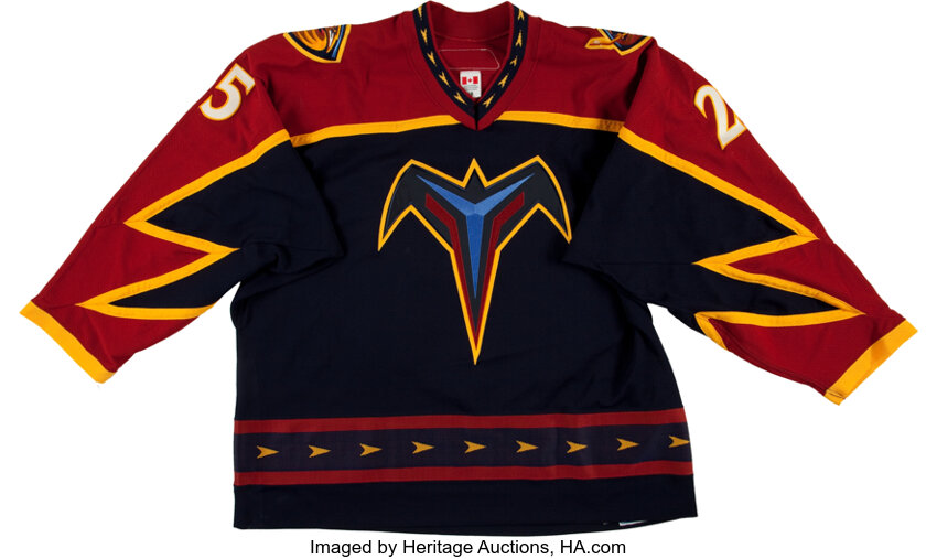 2005-06 Andy Sutton Game Worn Atlanta Thrashers Jersey.  Hockey