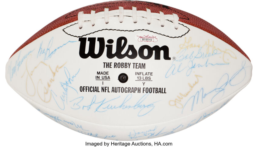 1972 Miami Dolphins Team Signed Football - From Undefeated,