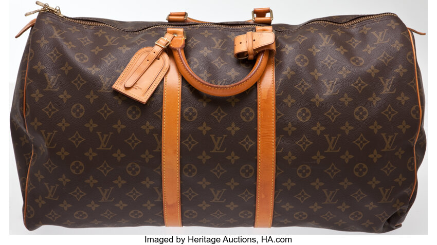 Sold at Auction: Louis Vuitton, LOUIS VUITTON 'KEEPALL 60' MONOGRAM DUFFLE  BAG