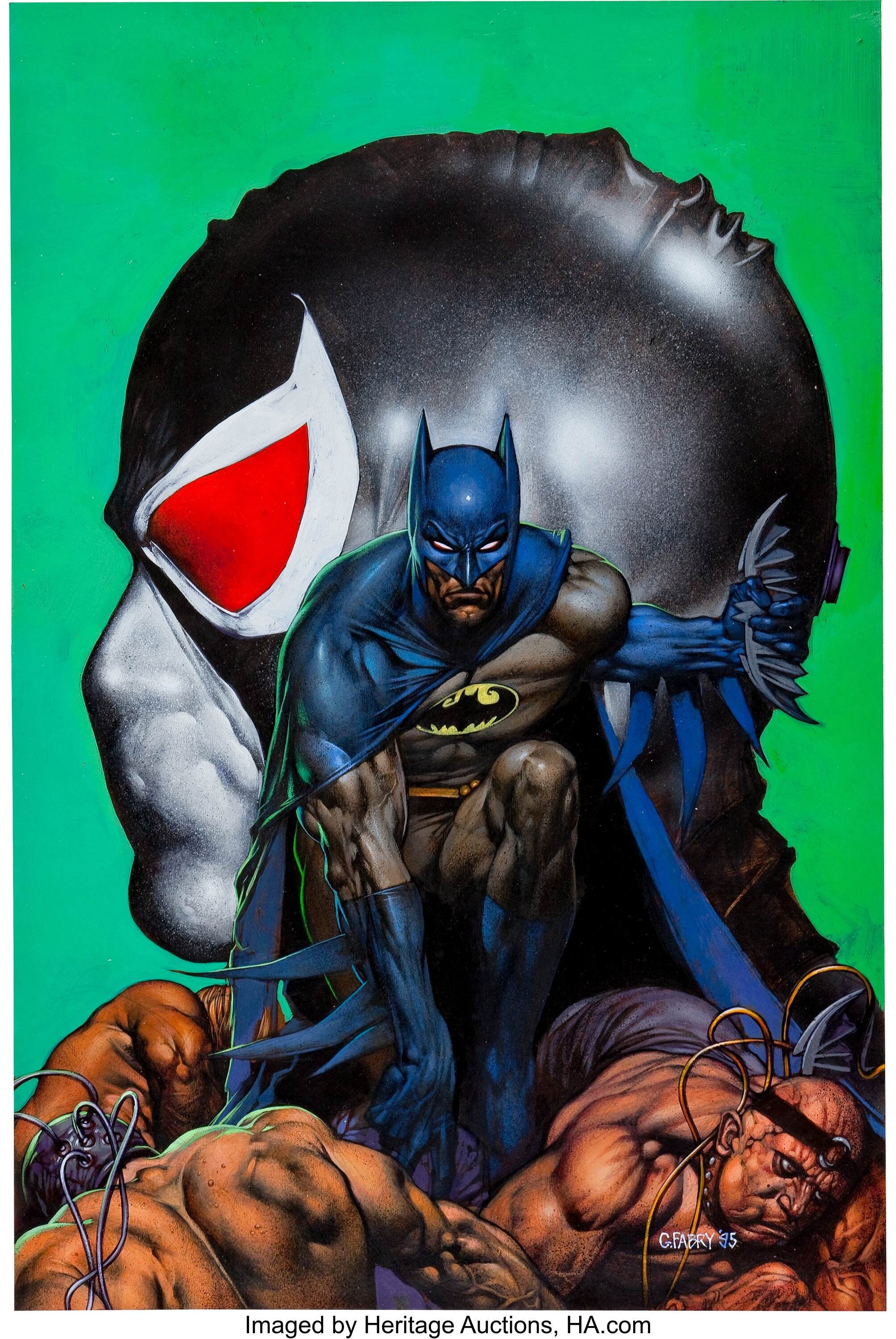 Glenn Fabry Batman: Vengeance of Bane II Painted Cover Original Art ...