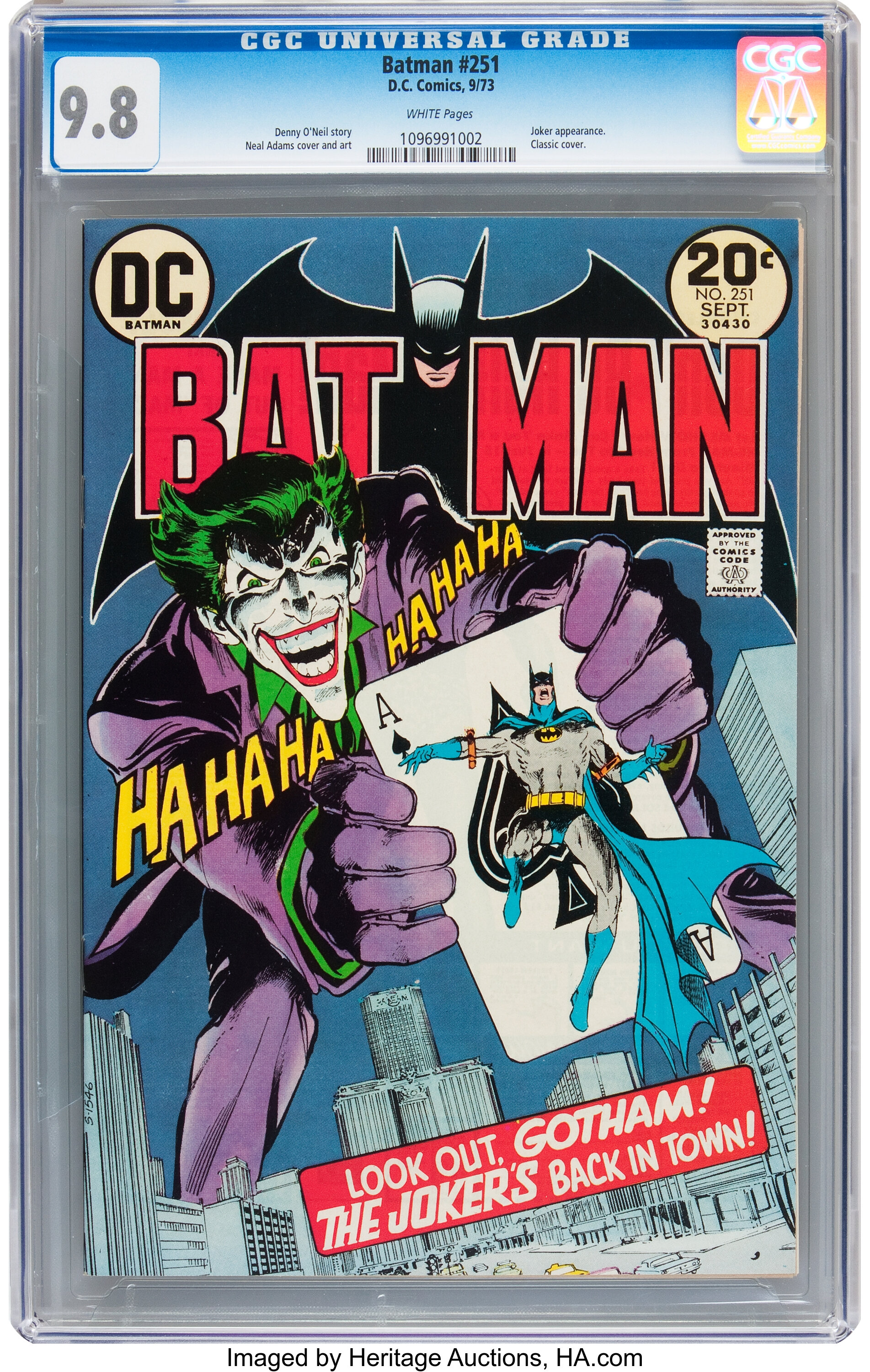 Batman #251 (DC, 1973) CGC NM/MT  White pages.... Bronze Age | Lot  #93140 | Heritage Auctions