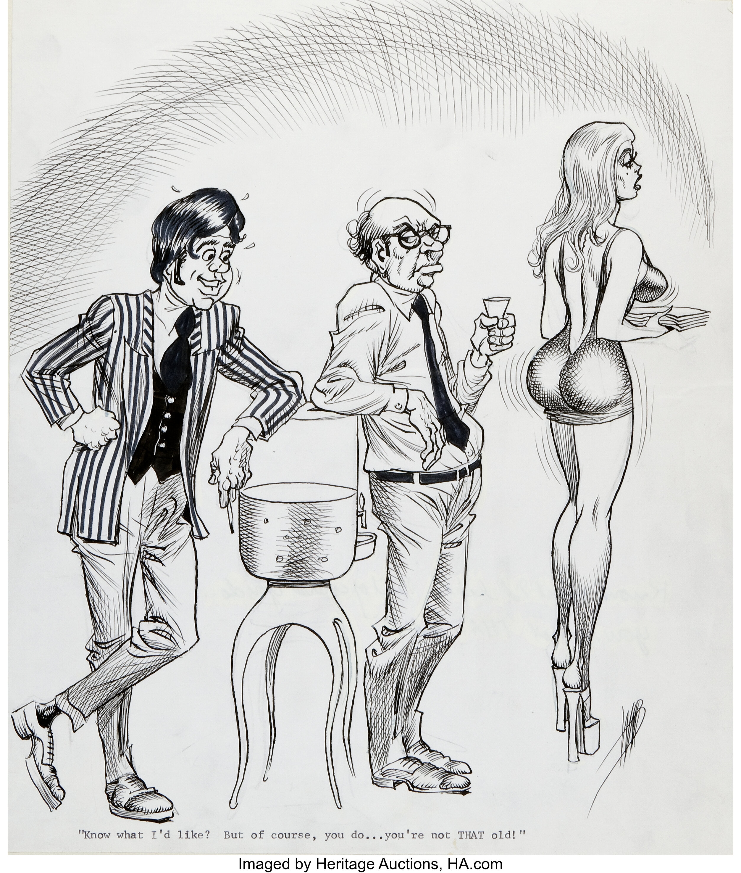 Bill Ward Sex to Sexty Cartoon Illustration Original Art (c. | Lot #95039 |  Heritage Auctions