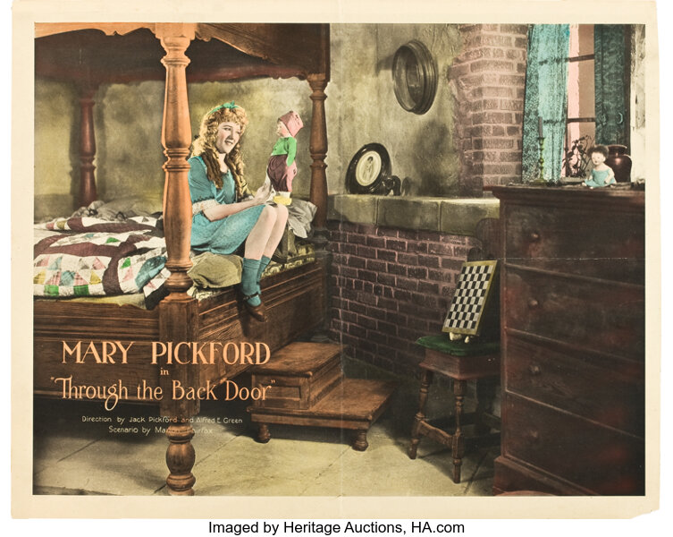 Through The Back Door United Artists 1921 Half Sheet 22