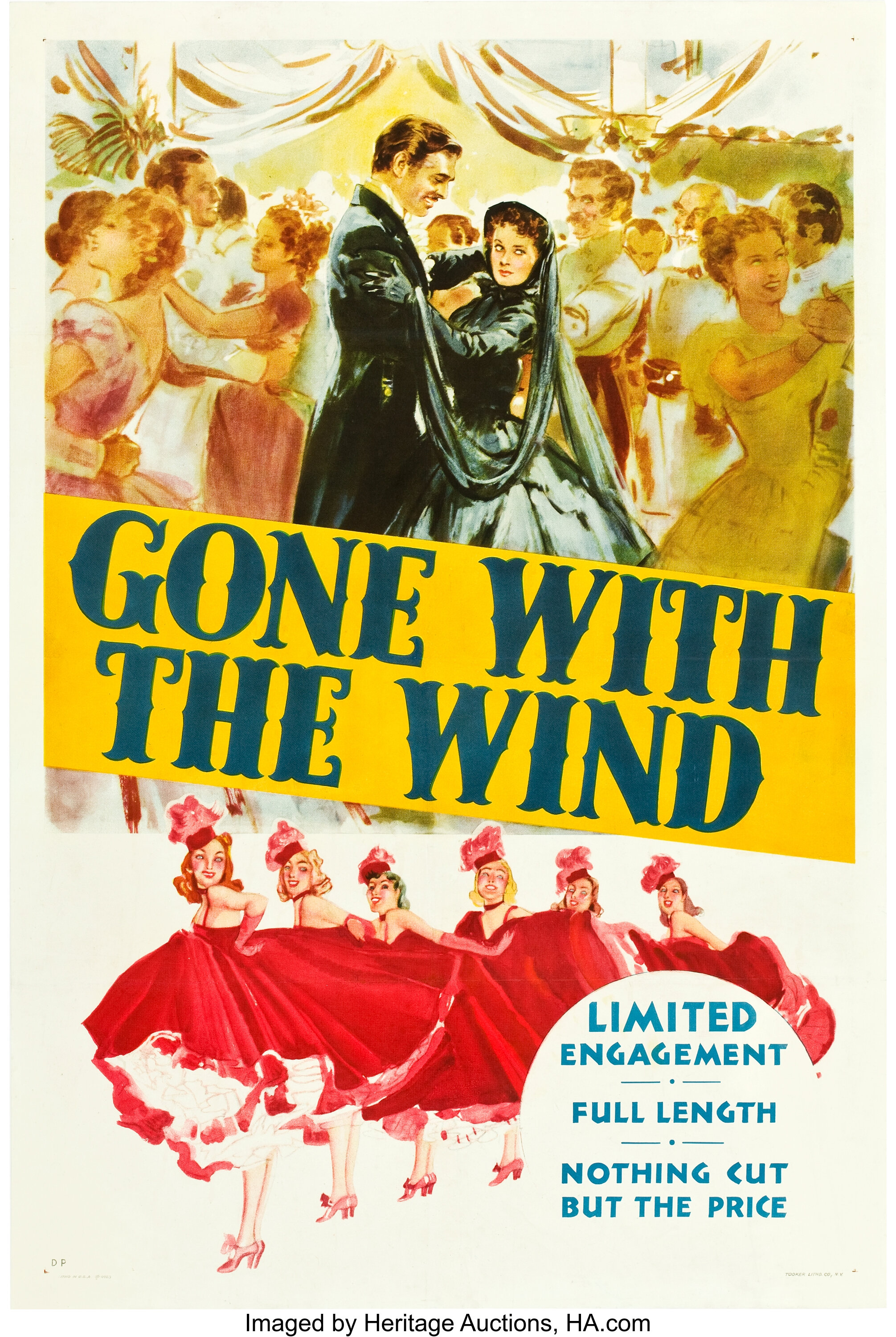 Gone With The Wind Mgm 1939 One Sheet 27 X 41 Style Dp