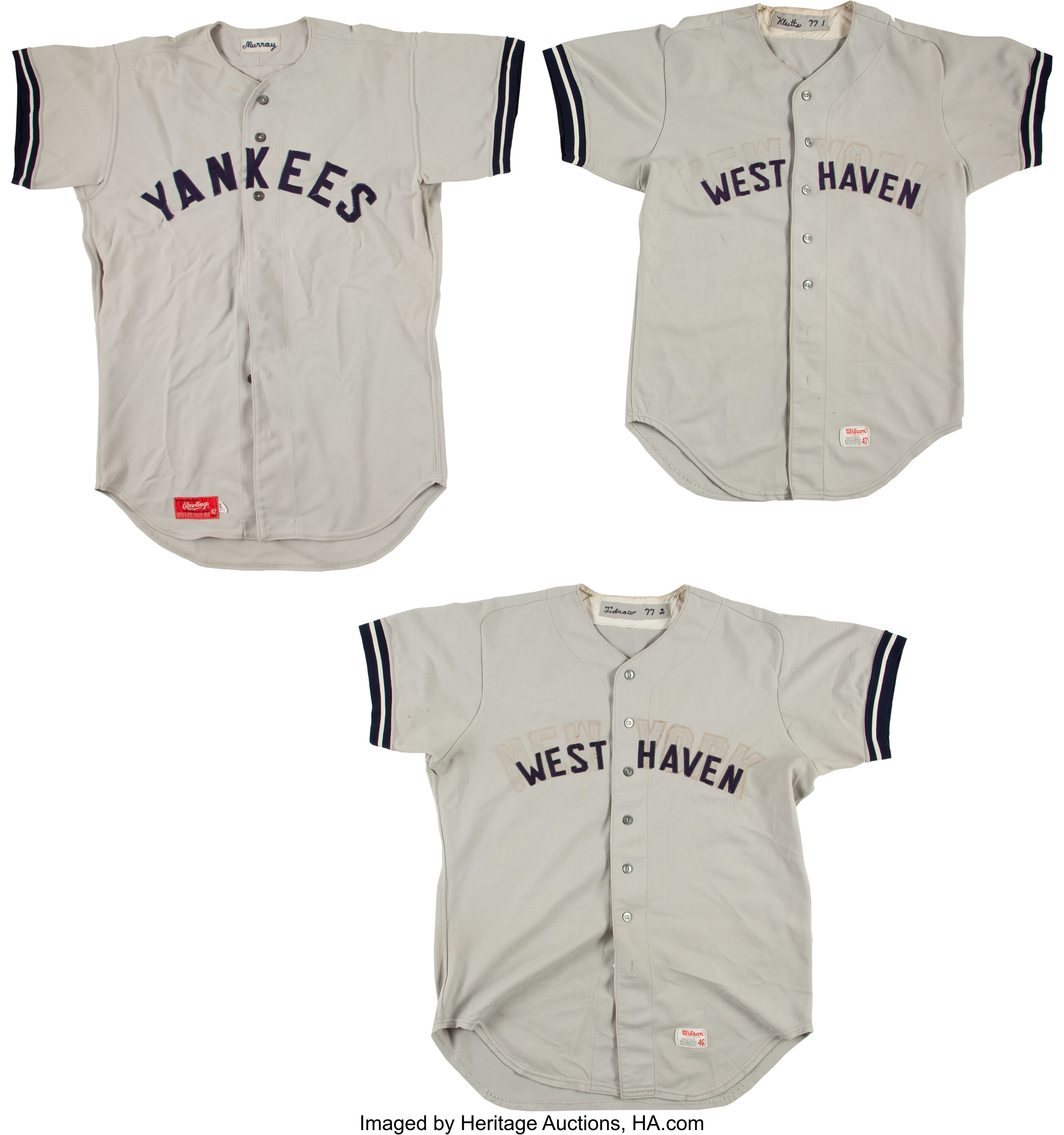 New York Yankees Game Worn Jersey and Pants Collection - All
