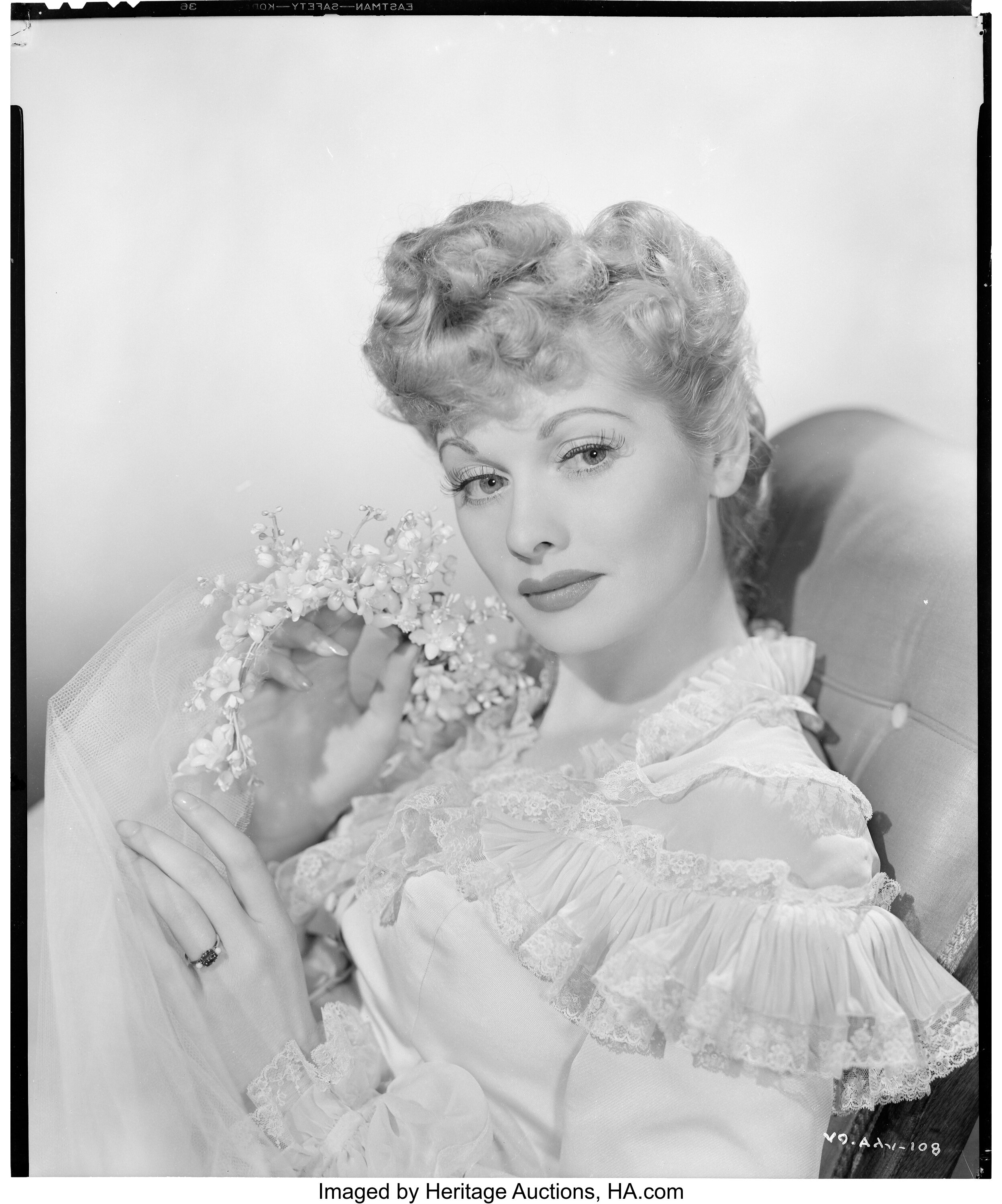 Lucille Ball (RKO, 1941). Eastman Kodak Safety Negative (8