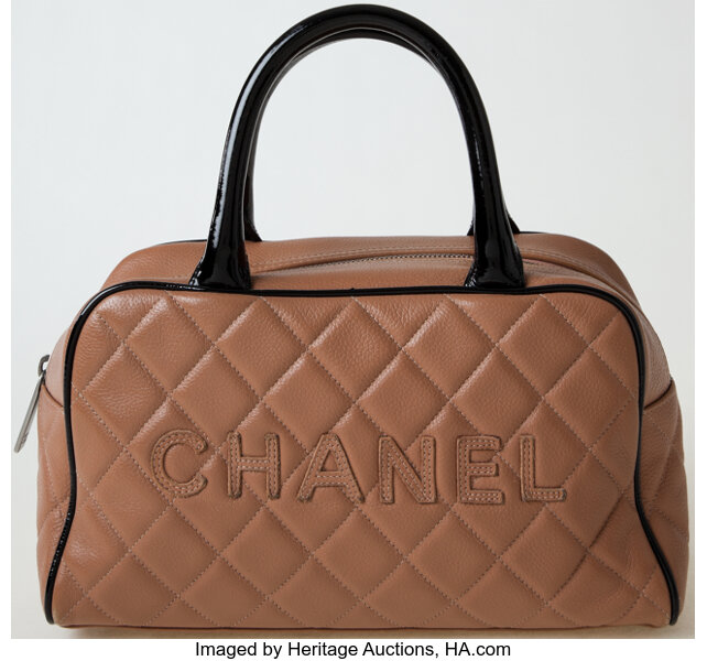 Leather Bowler Handbag