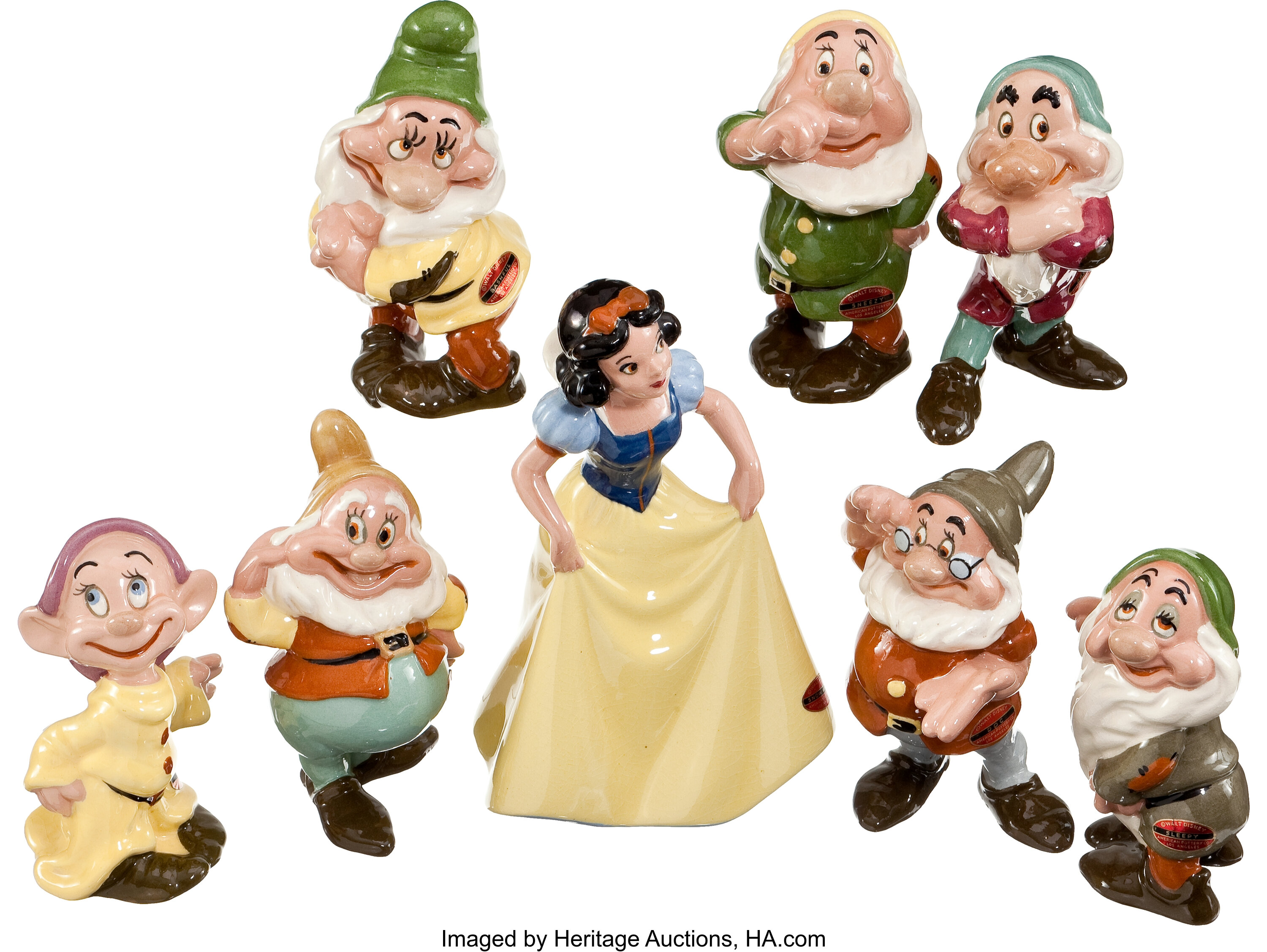 Snow White and the Seven Dwarfs Ceramic Figurine Set (Evan K