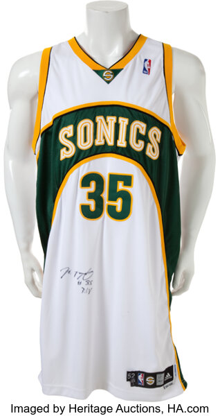 2007-08 Kevin Durant Game Worn Seattle Supersonics Rookie