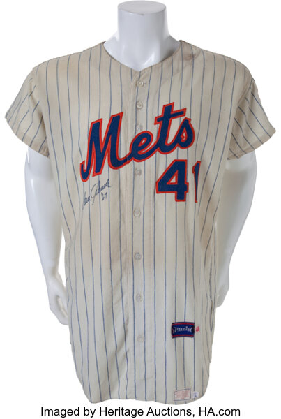 Lot Detail - 1969 Tom Seaver New York Mets Game-Used Road Flannel