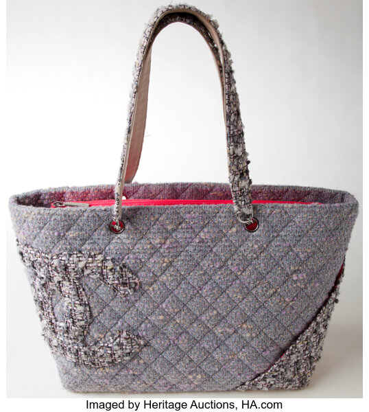 Chanel Tweed Cambon Tote Multi-Color