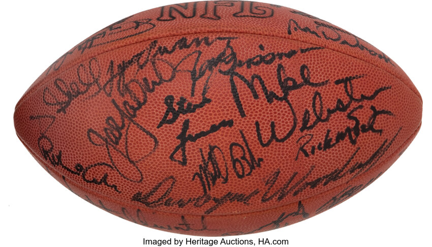 pittsburgh steelers signed football