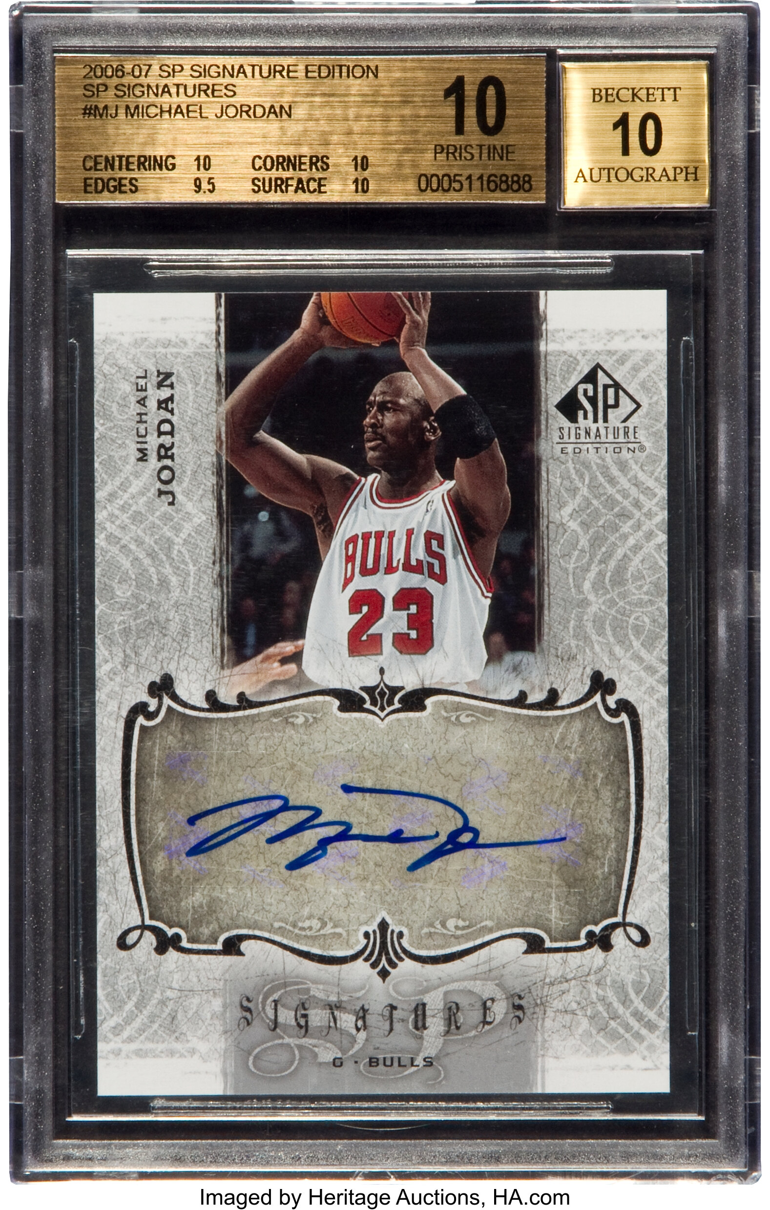 2006 SP Signature Edition Autograph Michael Jordan #MJ BGS 9.5