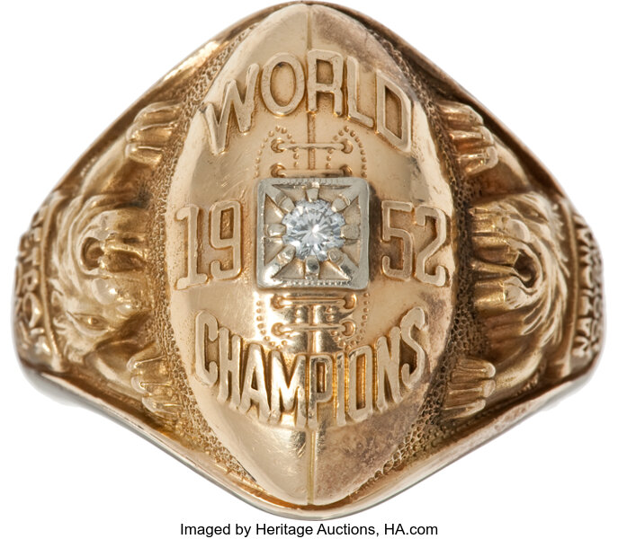 Lot Detail - 1957 Detroit Lions NFL Champions Ring