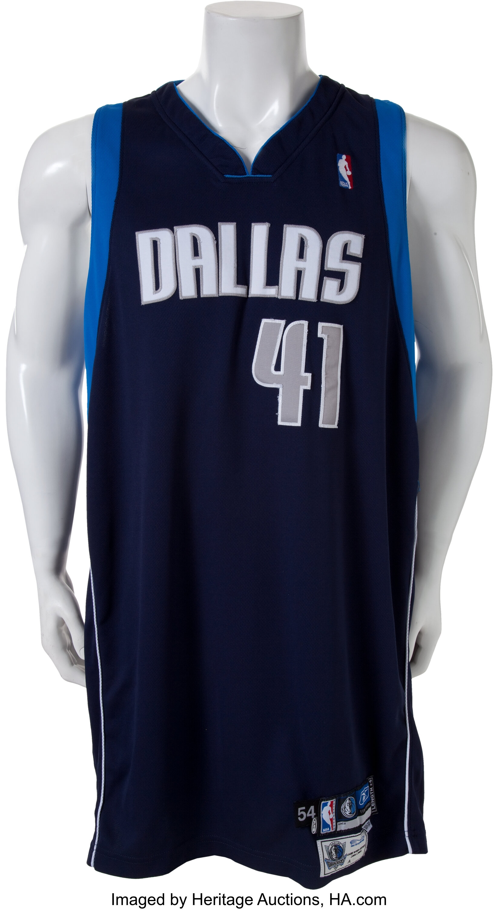 2004-05 Dirk Nowitzki Game Worn Dallas Mavericks Jersey With | Lot ...