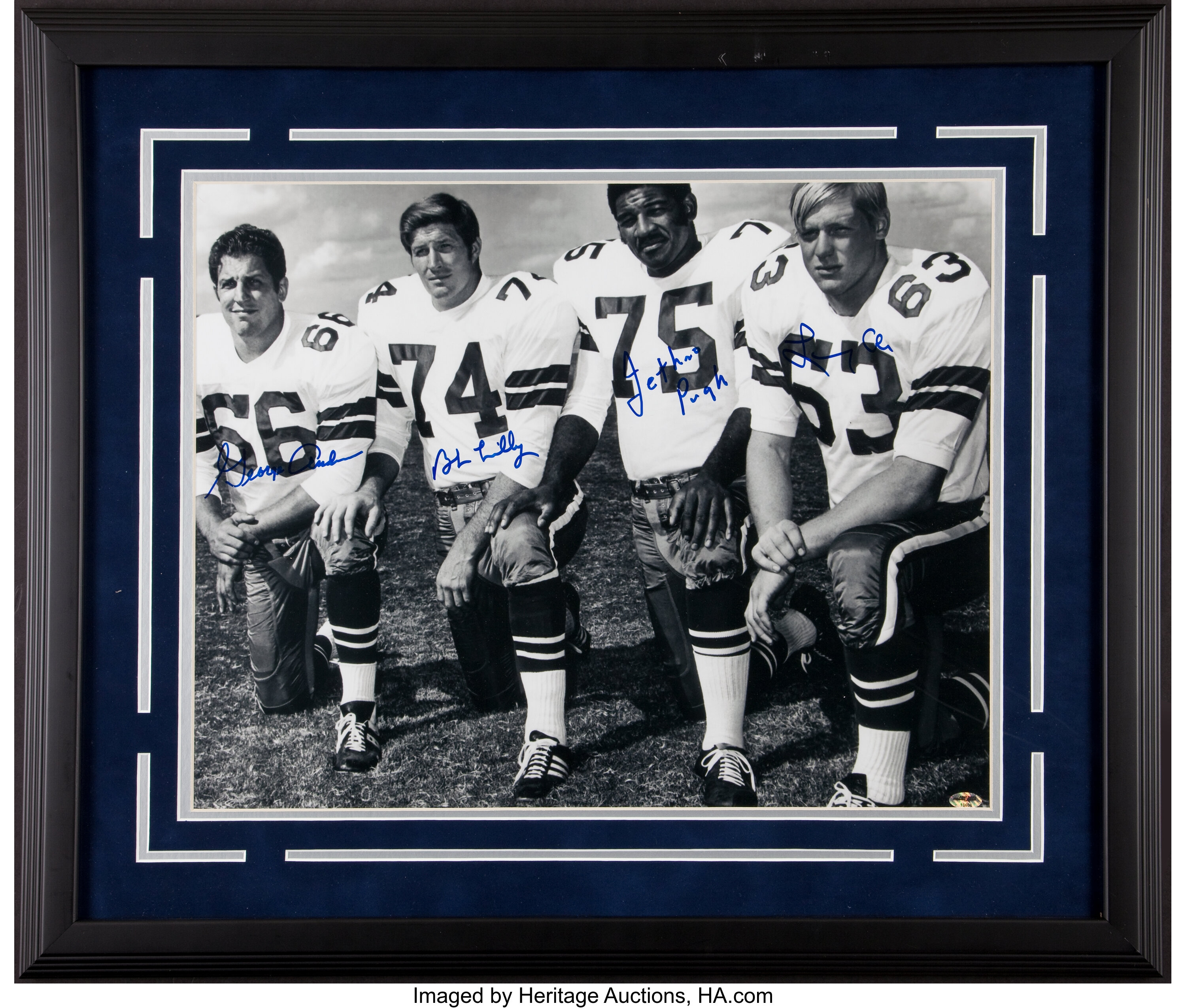 Dallas Cowboys Doomsday Legends Autographed 16x20 Photo - JSA COA