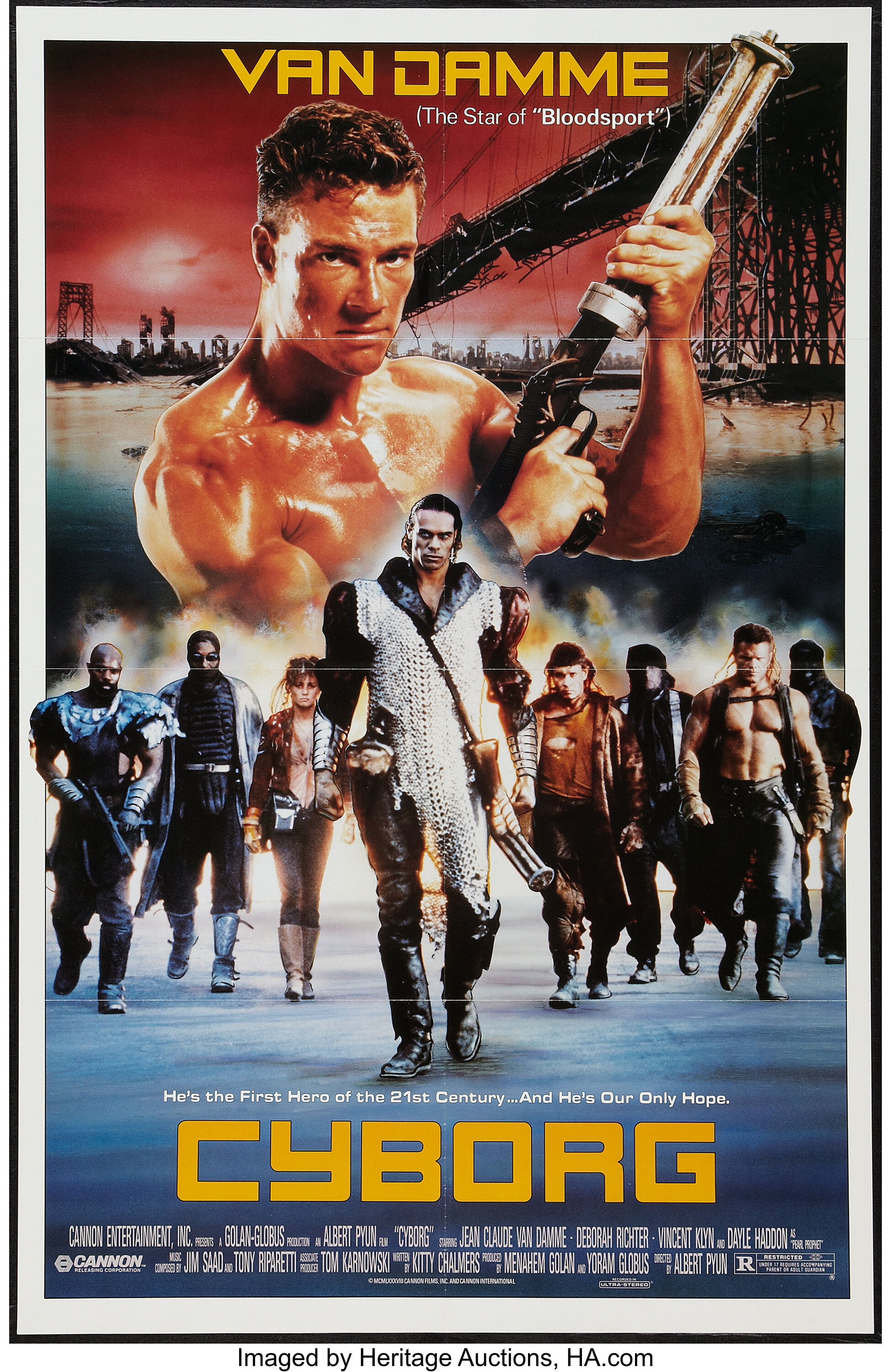 Cyborg (Cannon, 1989). One Sheet (27