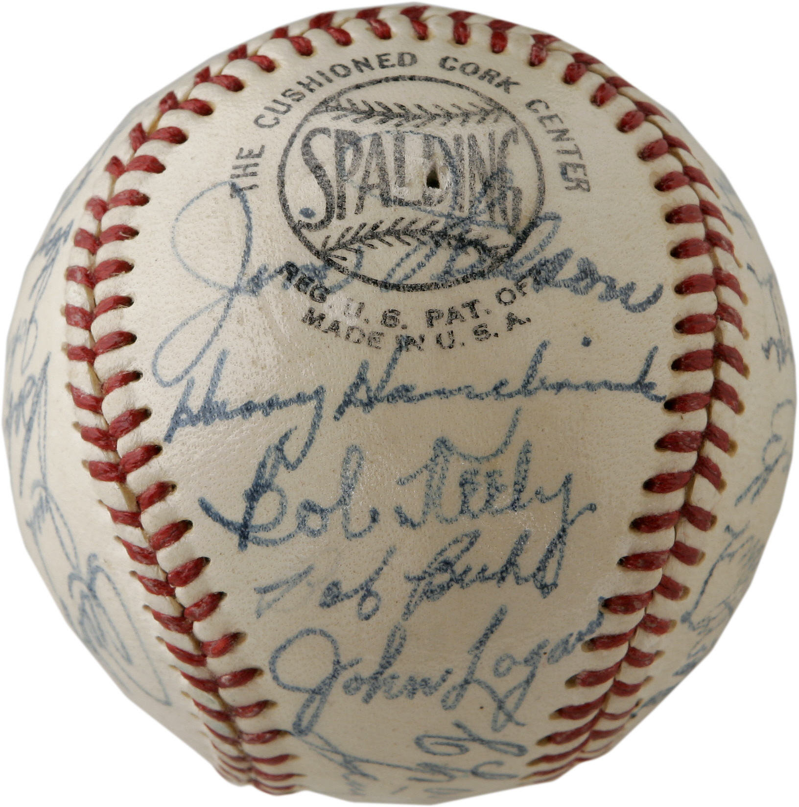 1953 Milwaukee Braves Team Signed Baseball. Thanks to a uniform | Lot