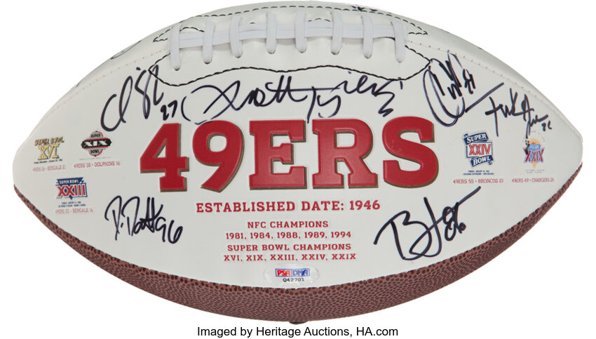 2011 San Francisco 49ers Team Signed Football. Football, Lot #40147