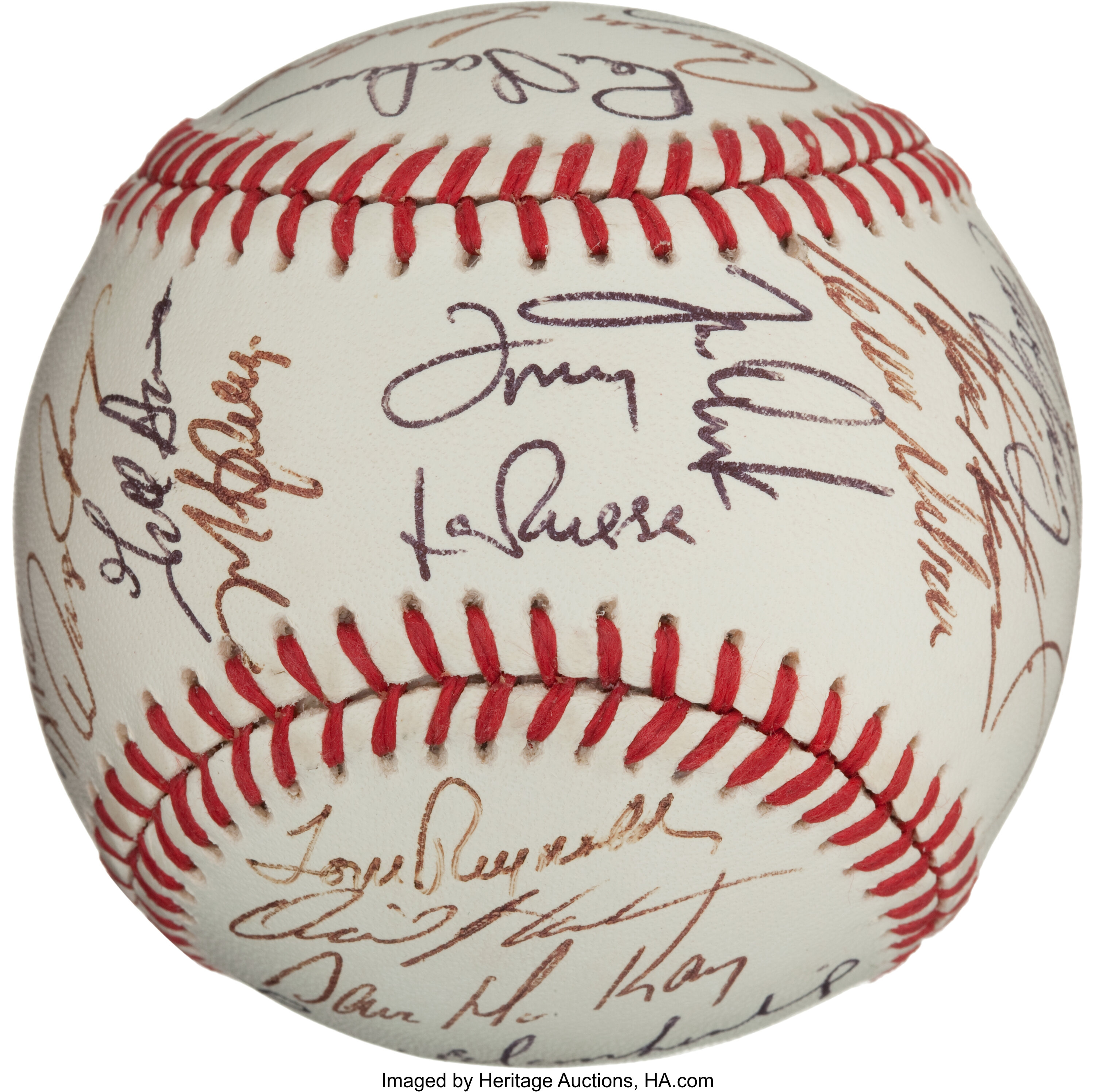 1989 Oakland Athletics Team Signed Baseball (31 Signatures) World