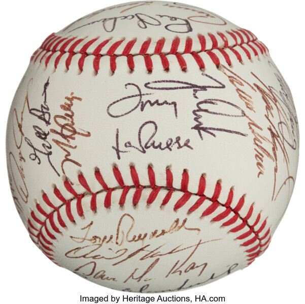 1989 Oakland Athletics Team Signed Baseball (31 Signatures) World