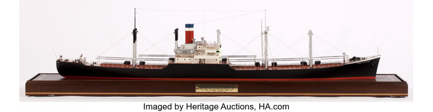 Scale Model Of Freighter American Builder American Marine And Lot 88225 Heritage Auctions