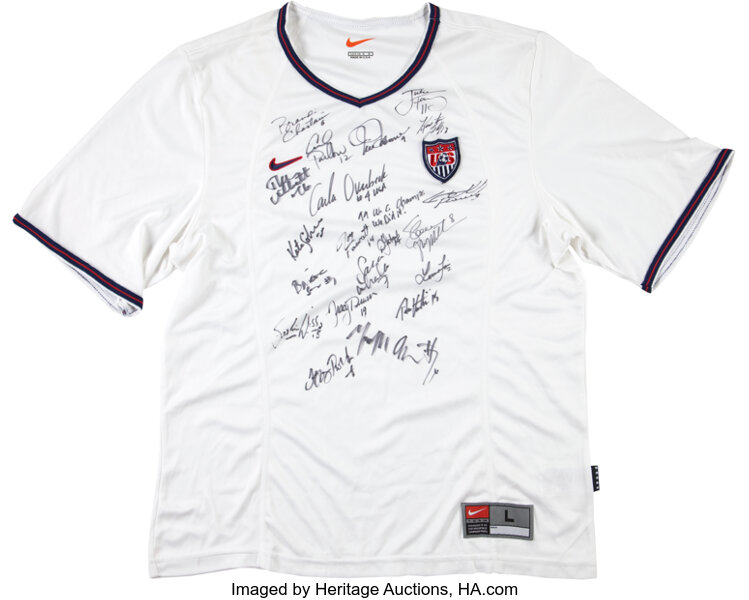 1999 United States Women S Soccer Team Signed Jersey World Cup Lot Heritage Auctions