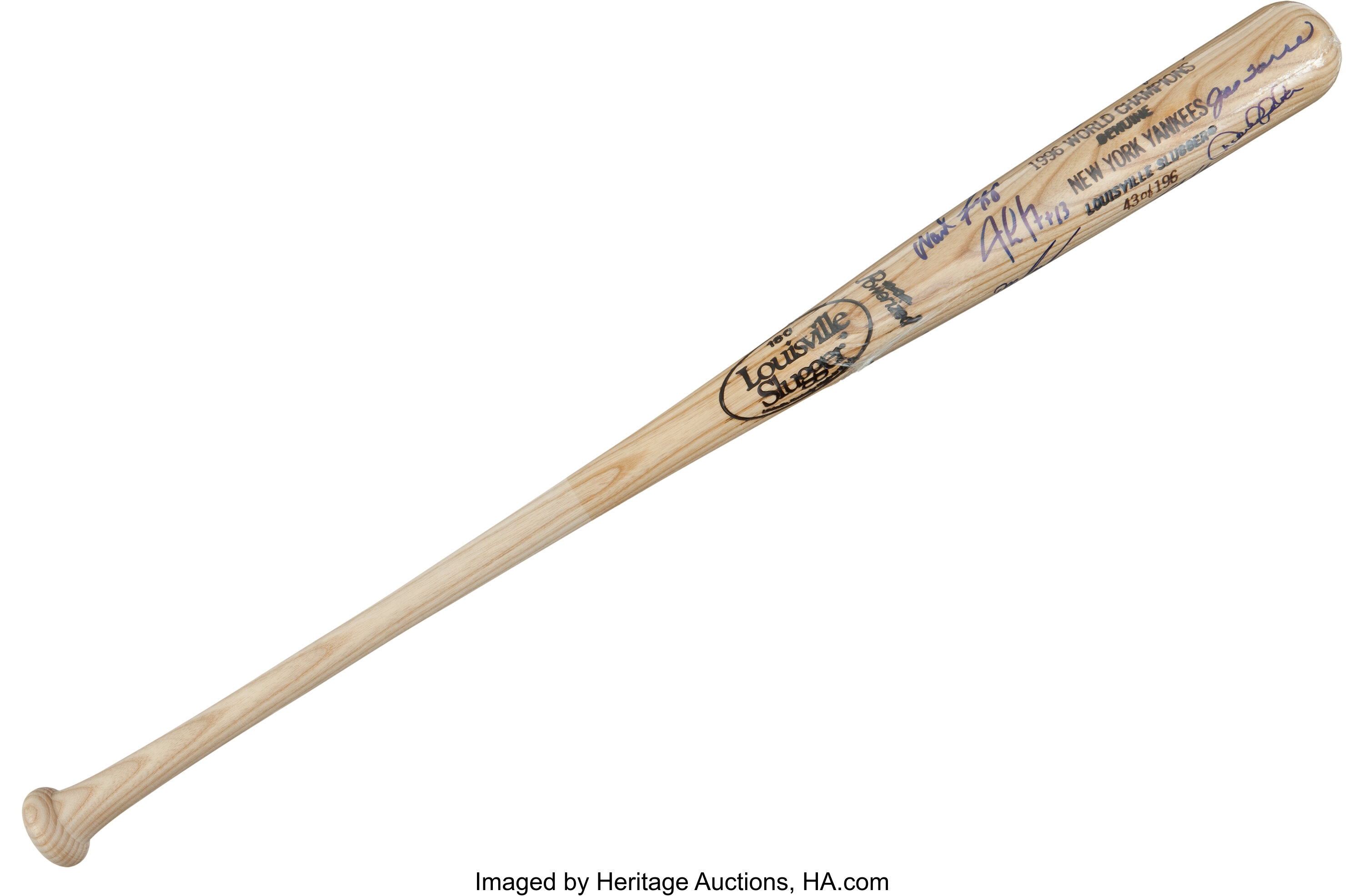 Derek Jeter Signed Louisville Slugger World Series Champions Bat