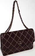 Chanel Vintage Chanel 12 Jumbo Brown Quilted Leather Shoulder