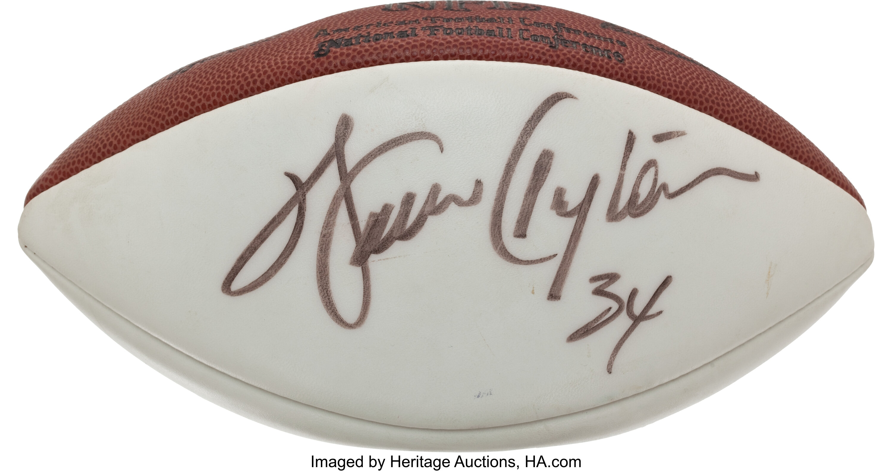 Walter Payton Autographed Full Size Football