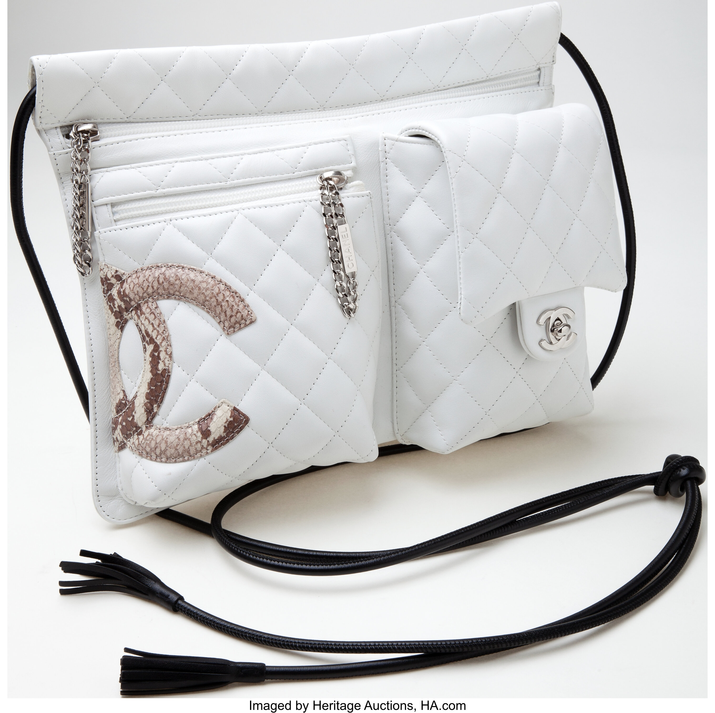 Sold at Auction: CHANEL SHOULDER BAG CAMBON LIGNE MESSENGER