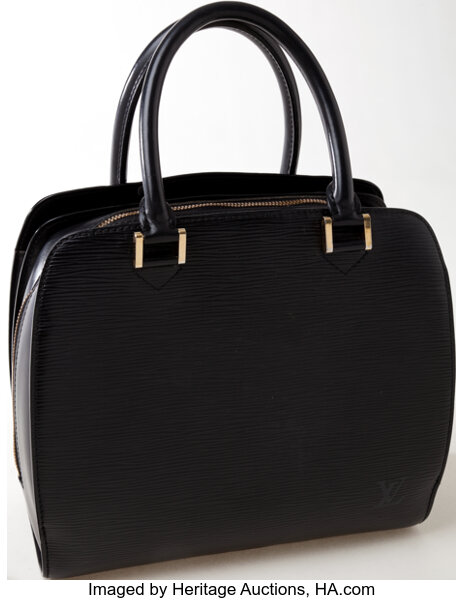 Louis Vuitton Pont-neuf Handbag Black Calf Leather Auction