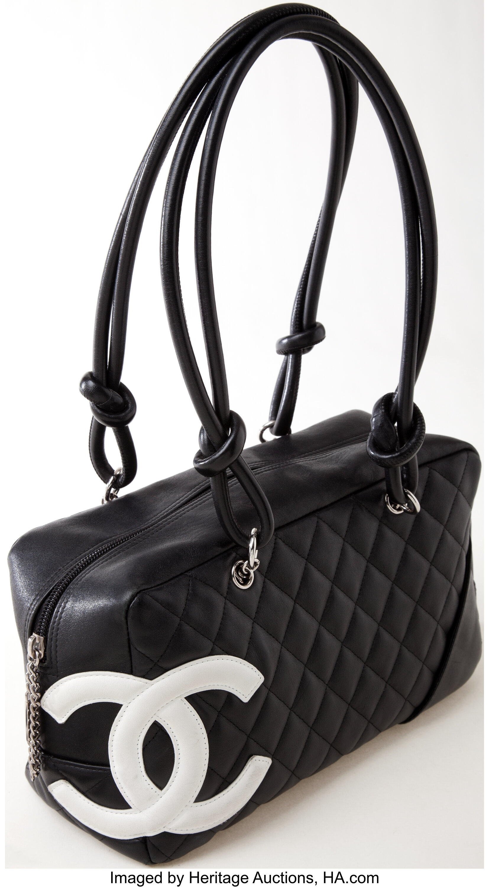 CHANEL Cambon Ligne Bowler Bag in Quilted Black Leather – COCOON