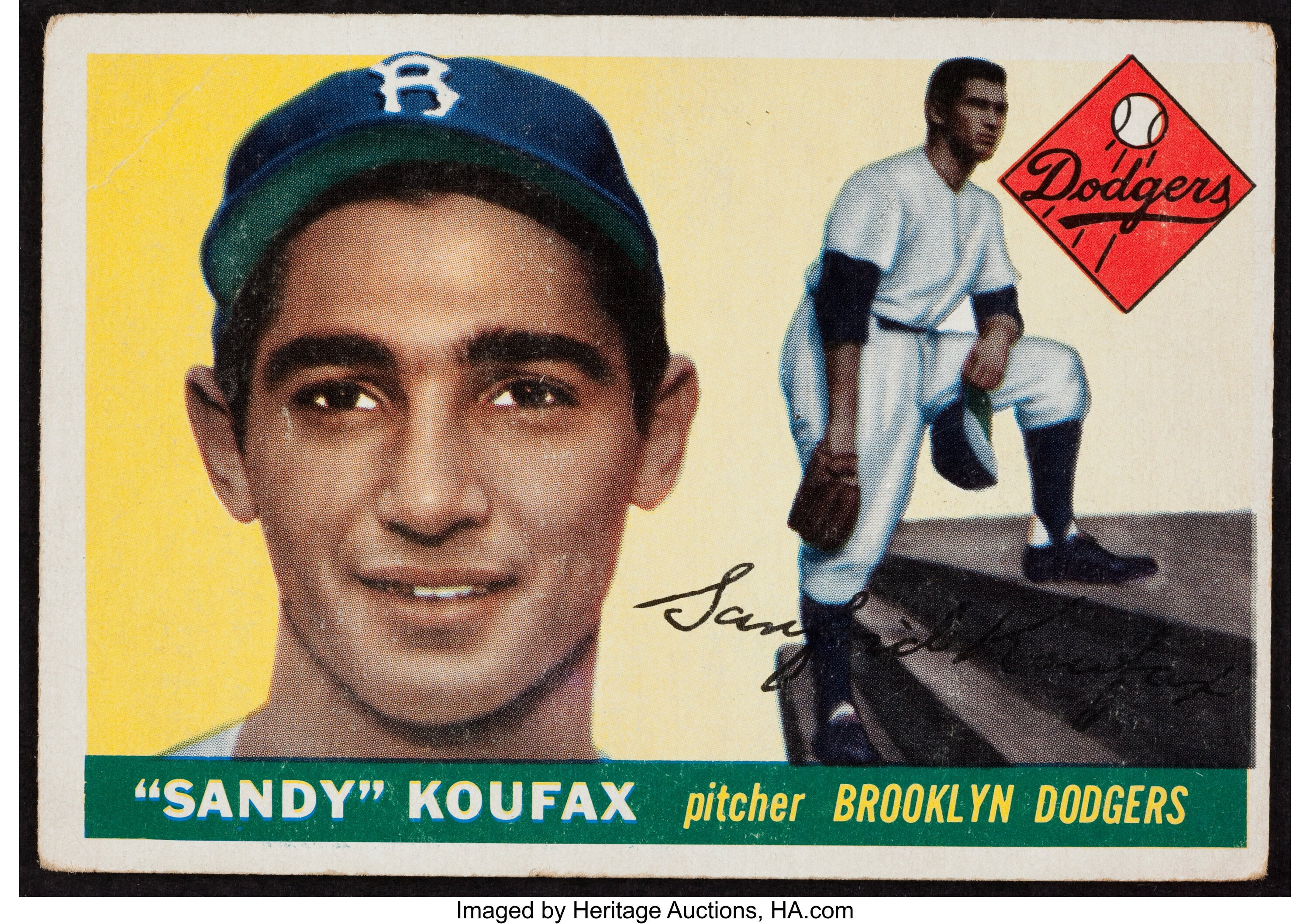 Sold at Auction: SANDY KOUFAX BROOKLYN DODGERS HOF 1972 SIGNED