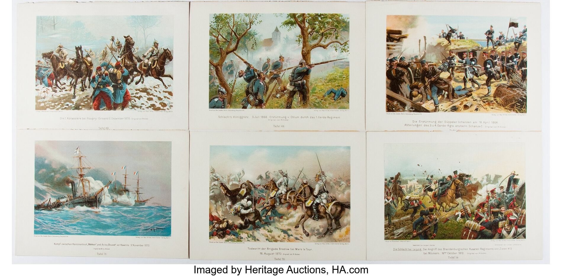 Lot Of Vintage Illustrations Of German Military History From Lot 92394 Heritage Auctions