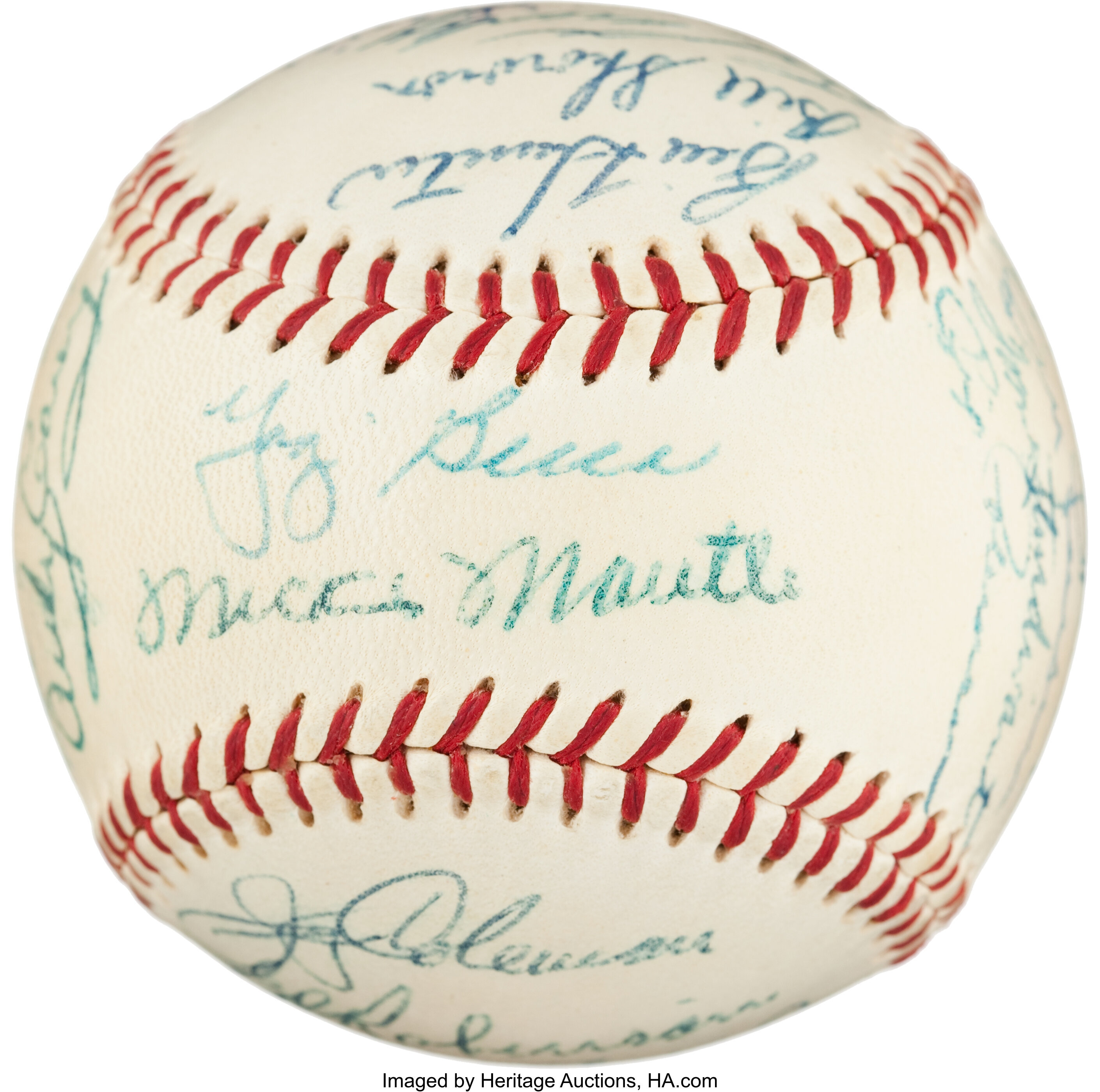 1956 NEW YORK YANKEES AUTOGRAPHED BASEBALL