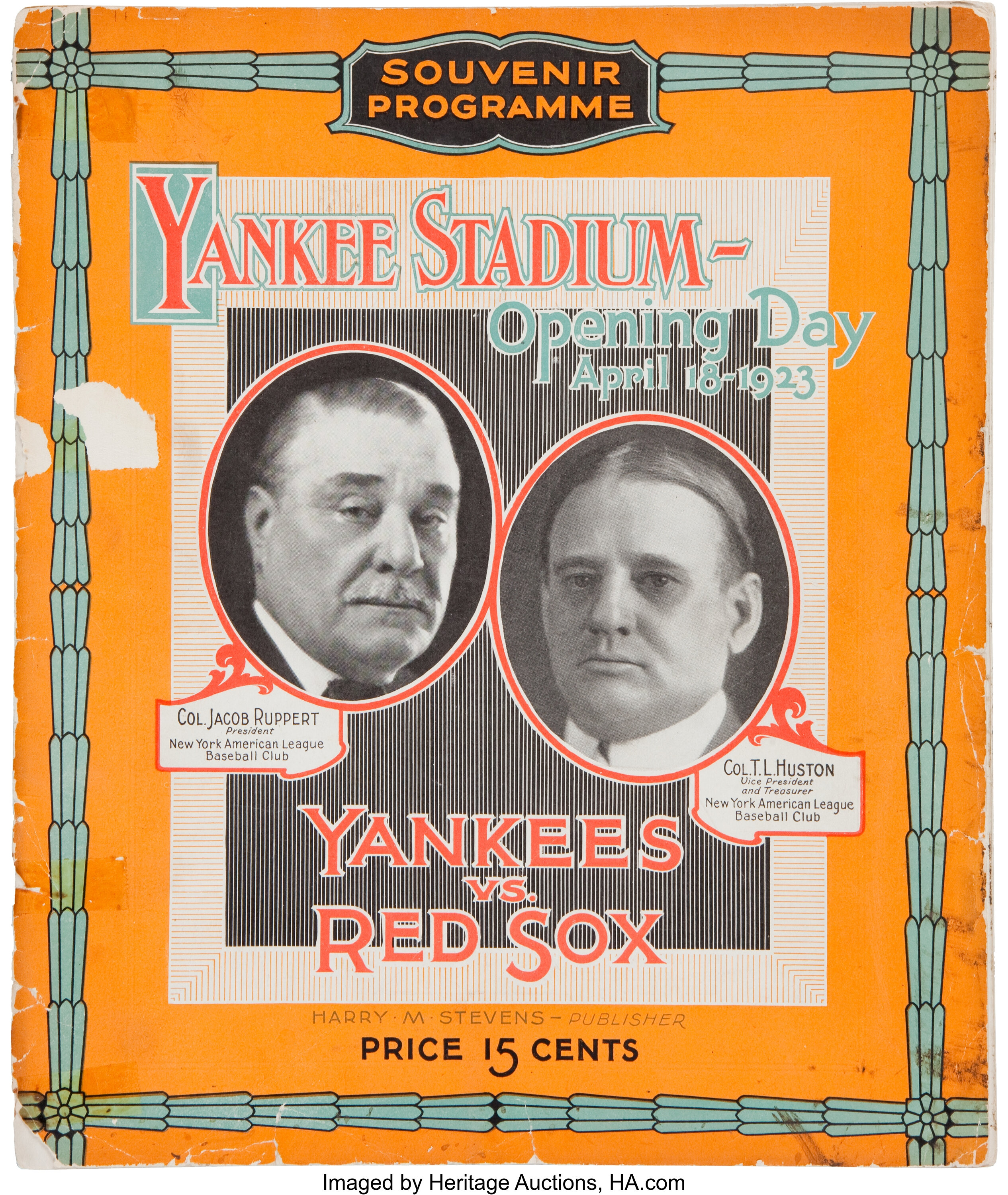 On April 18, 1923, Babe Ruth's Yankees opened the original Yankee