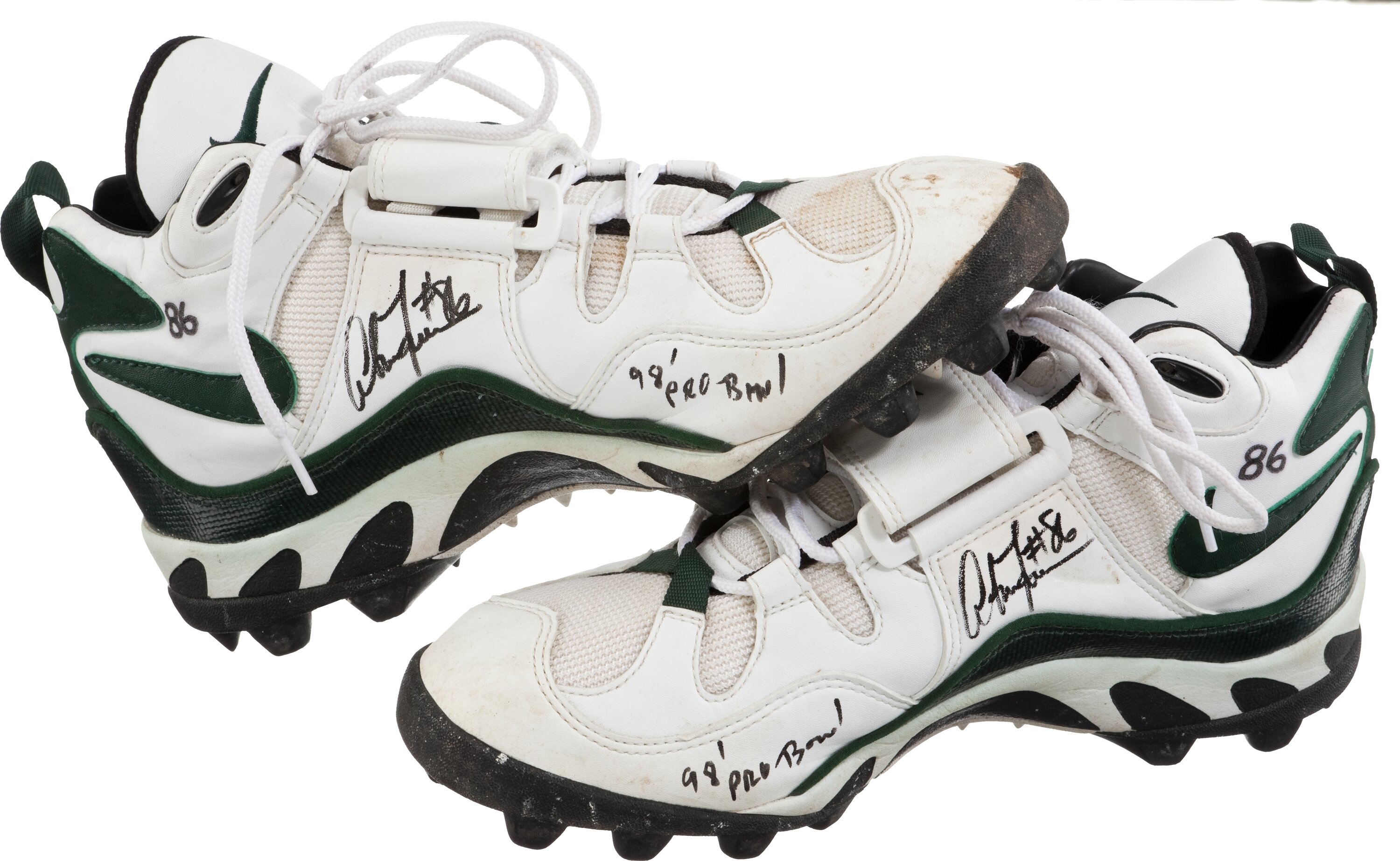 Brett Favre Signed Nike Cleats. Football Collectibles Others