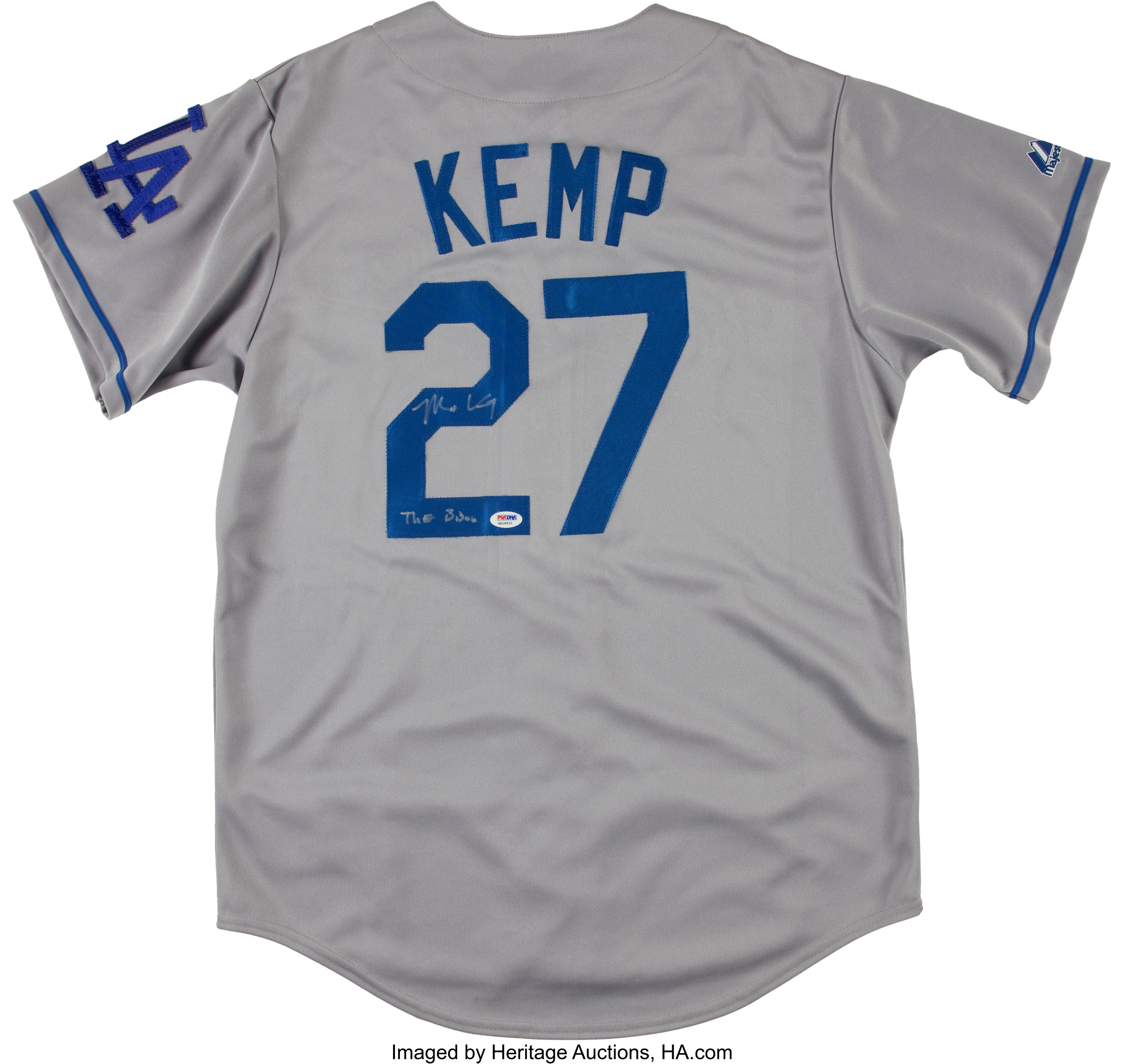 Shirts, Dodgers Jersey Grey Number 27 Kemp