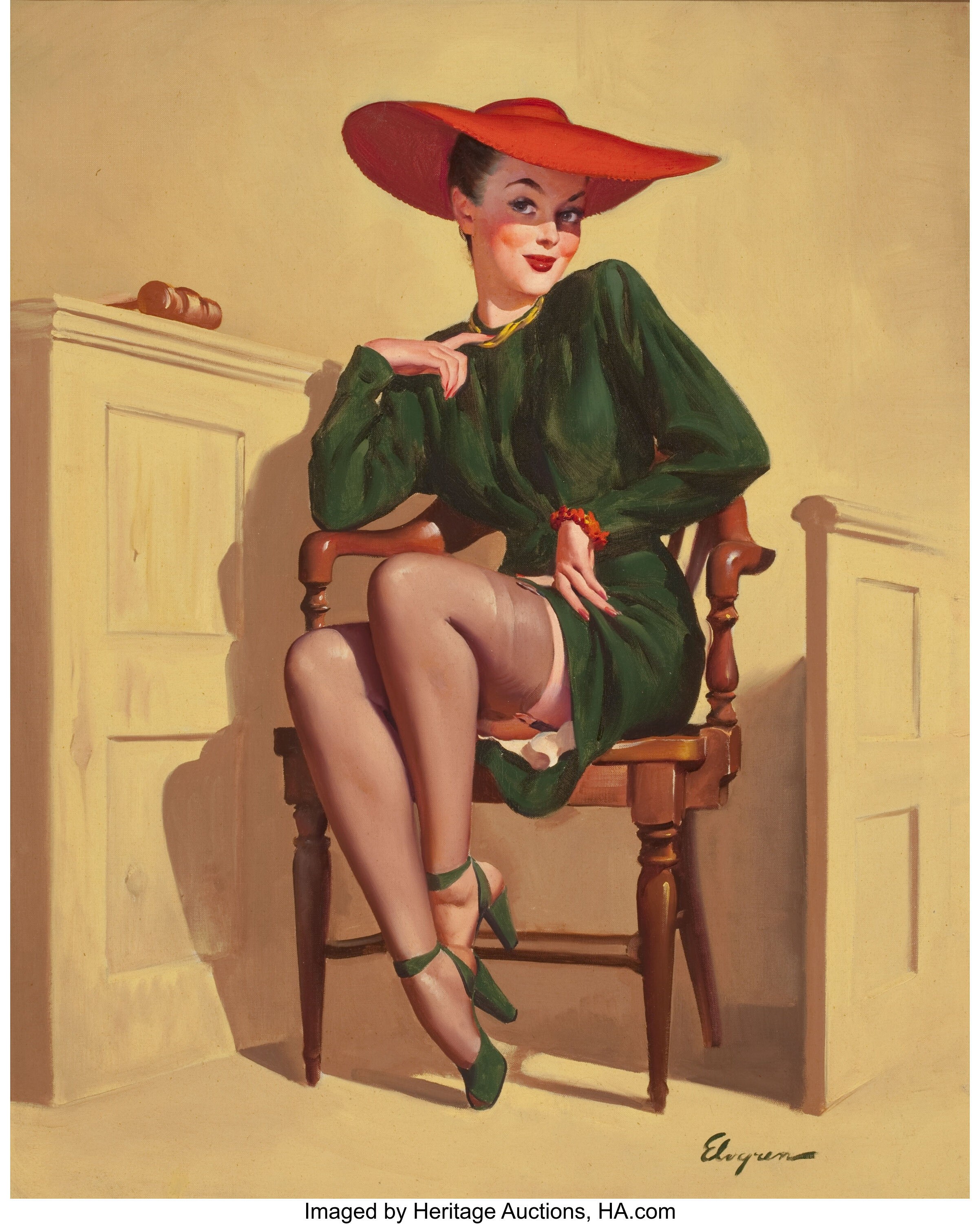 Gil Elvgren American 1914 1980 The Verdict Was Wow Brown And Lot 78249 Heritage Auctions 0868