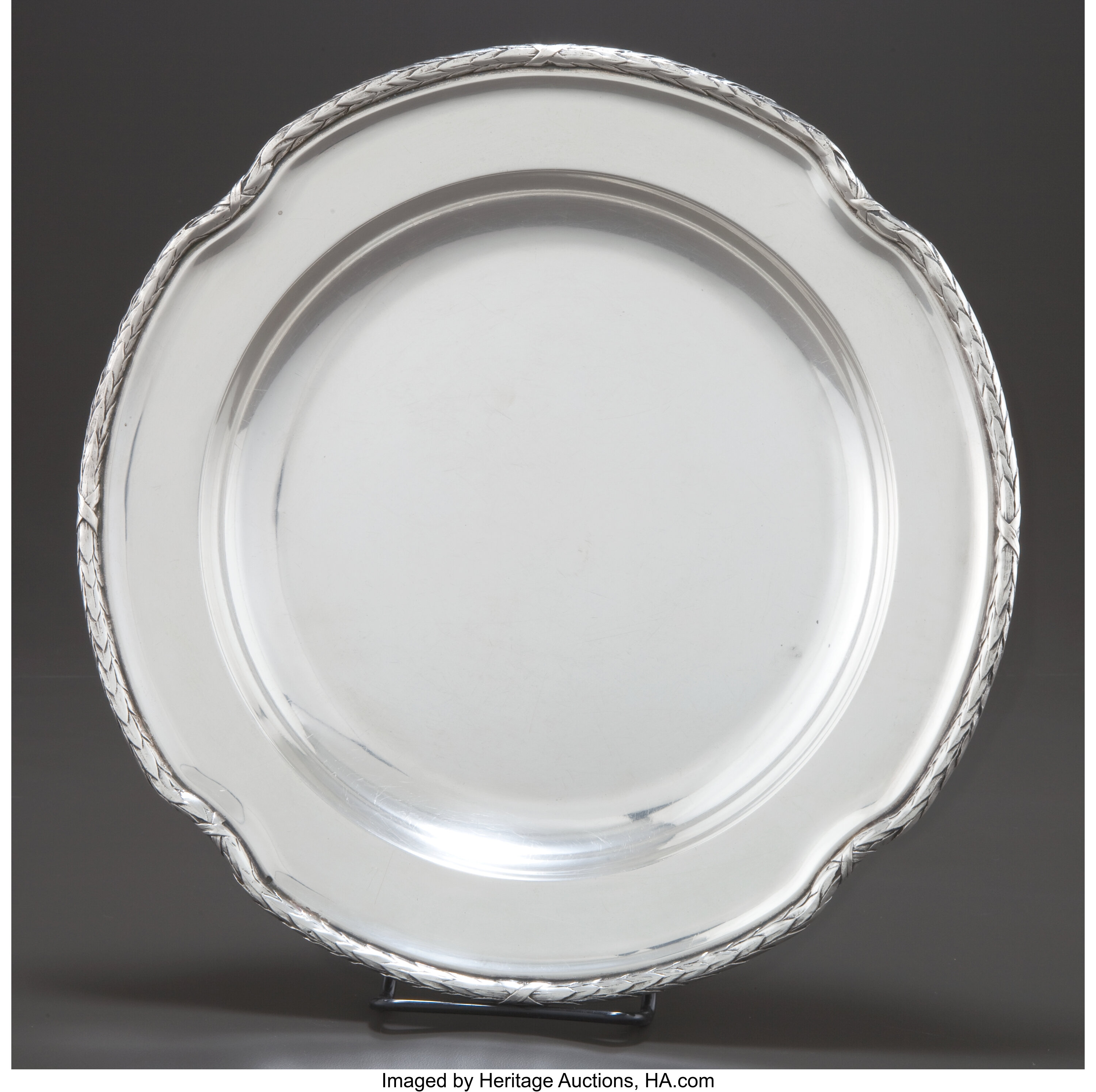 A Gebruder Friedlander German Silver Tray . Gebruder Friedlander, 