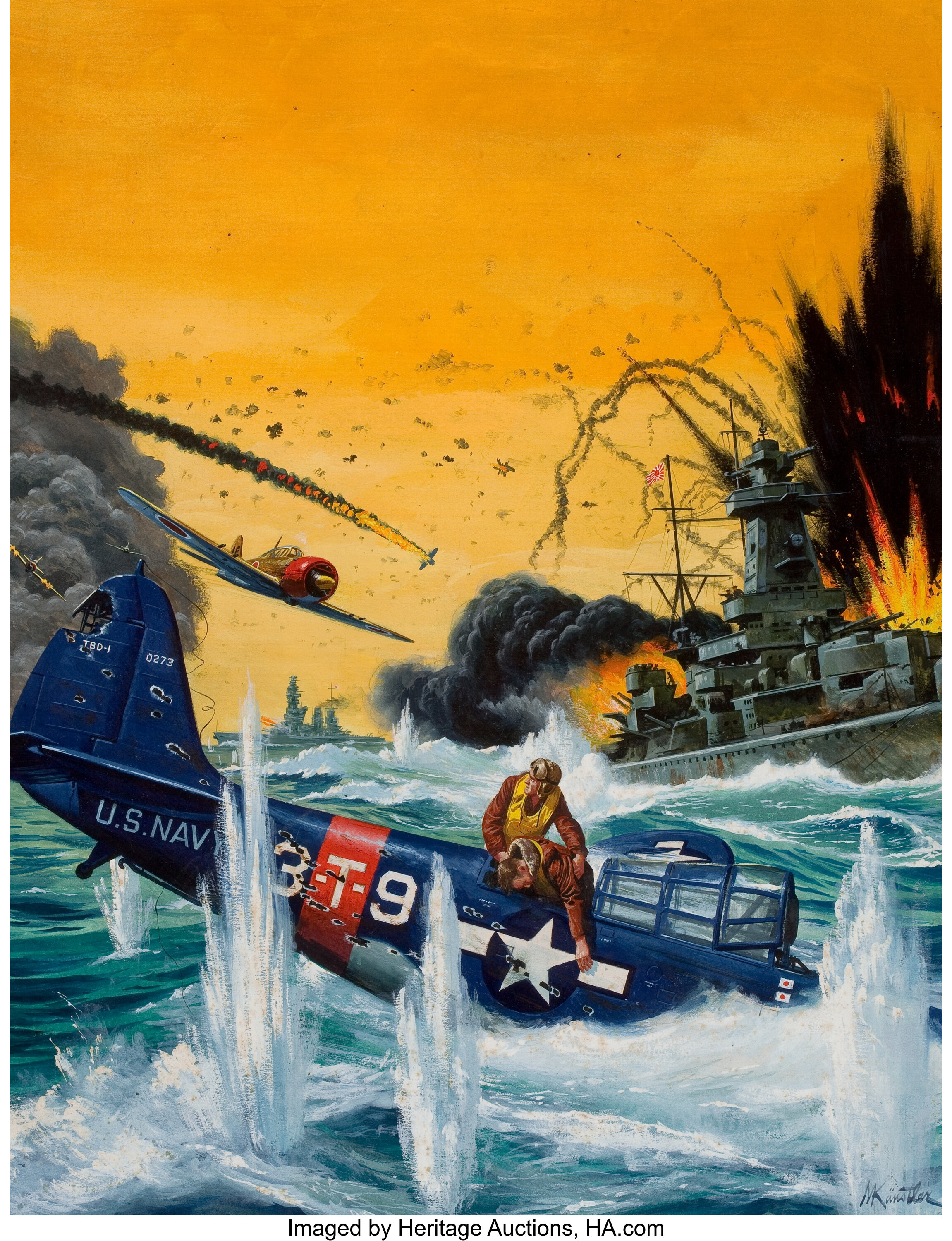 battle of midway cartoon