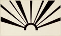 roy lichtenstein figures with sunset