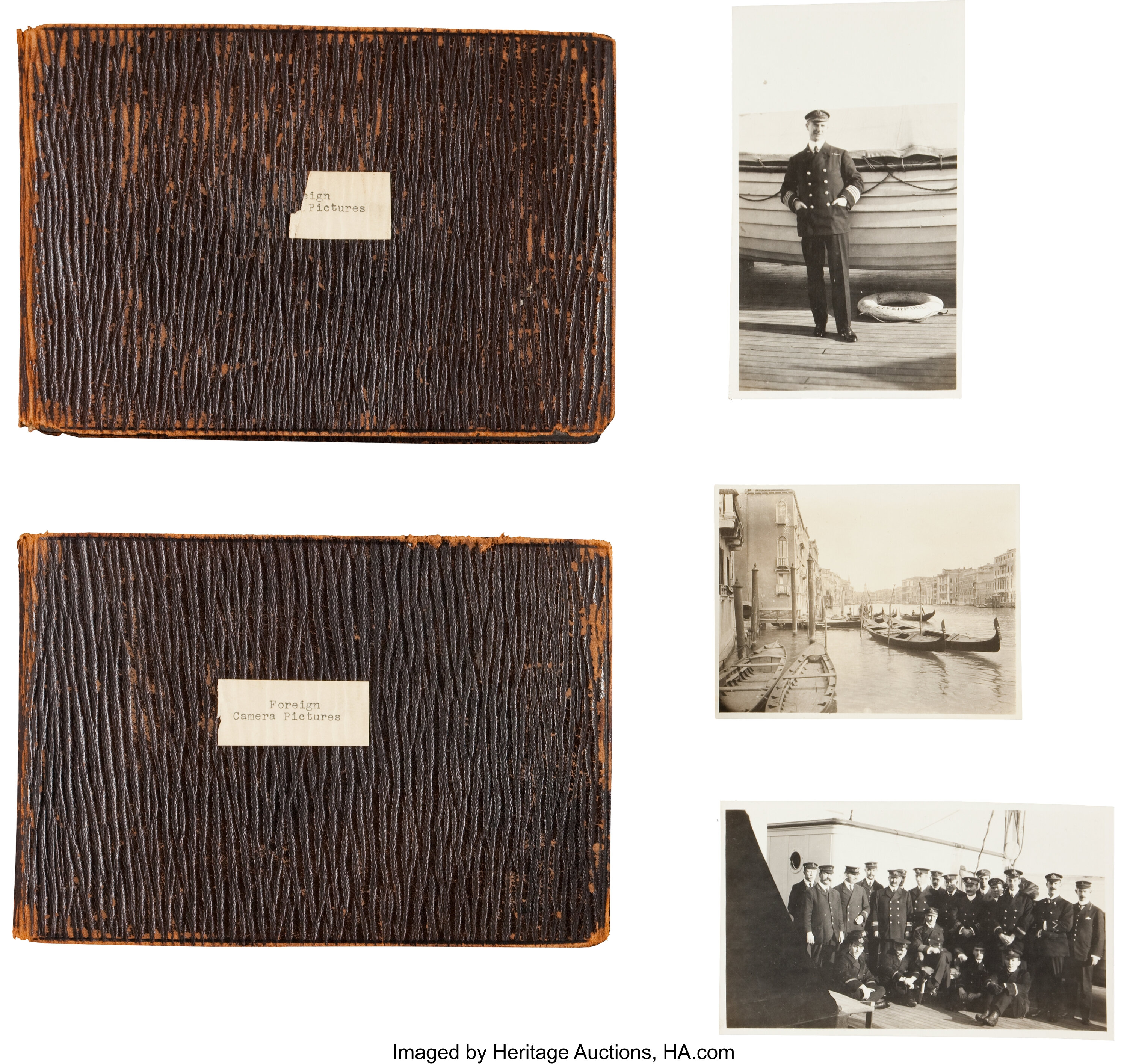 Titanic Disaster Lot Of Twenty Photographs Taken From The Rms Lot Heritage Auctions