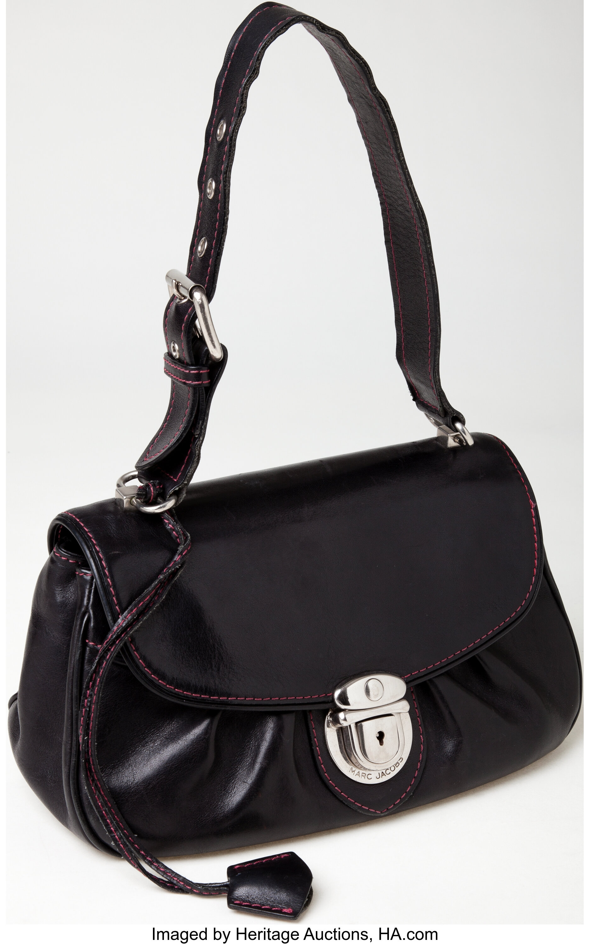 Heritage Vintage Marc Jacobs Black Leather Front Buckle Bag. Lot 79016 Heritage Auctions