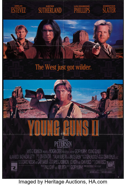 Young Guns Ii th Century Fox 1990 One Sheet 27 X 40 Ds Lot Heritage Auctions