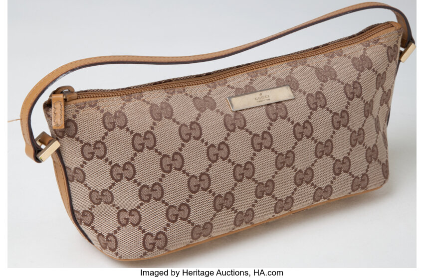 Heritage Vintage: Gucci Classic Monogram Canvas Pochette Bag