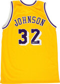 Magic Johnson Signed Los Angeles Dodger Jersey (JSA COA) Former Lakers –